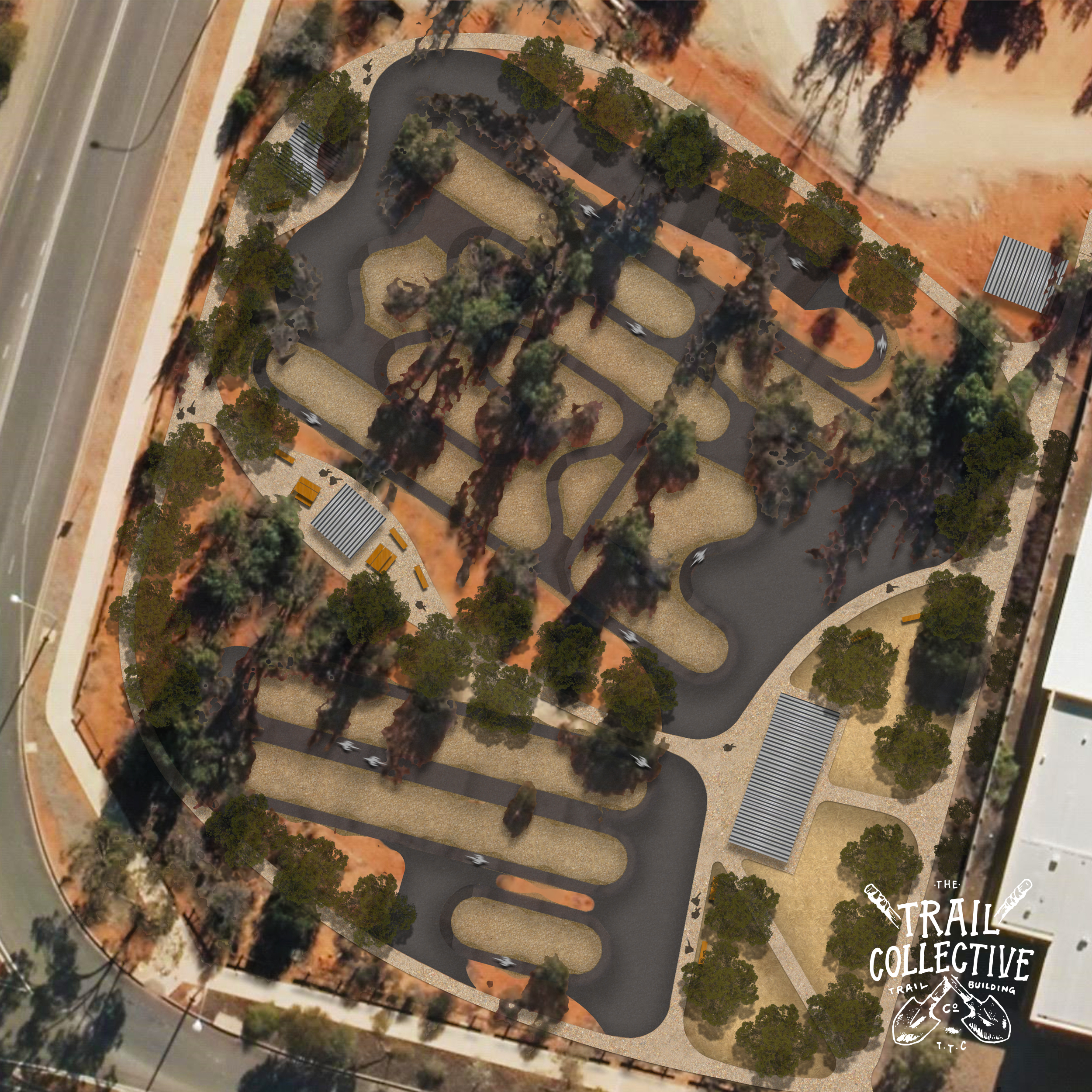 Pump track concept design 3 Pump track concept design