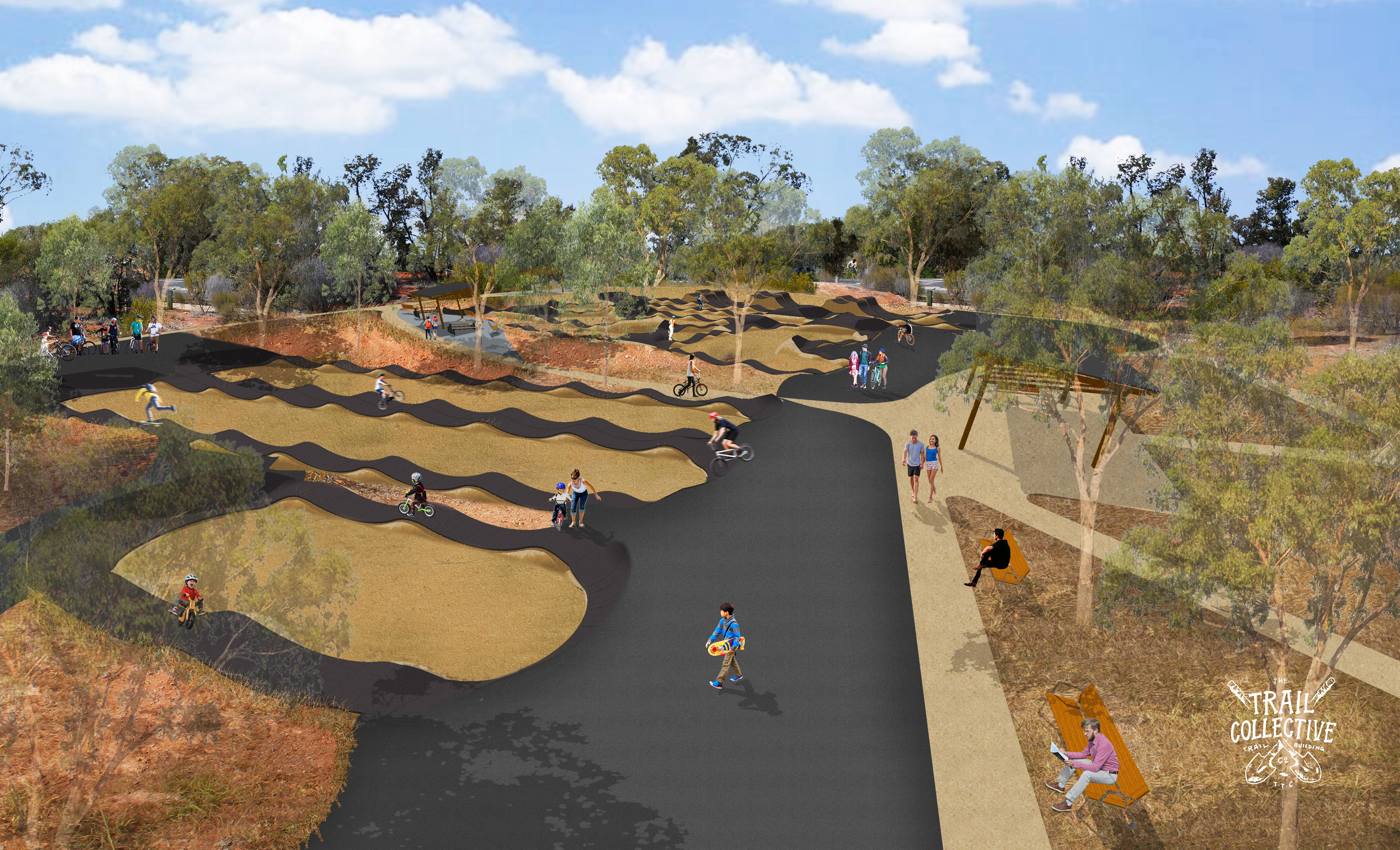 Pump track concept design 2 Pump track concept design