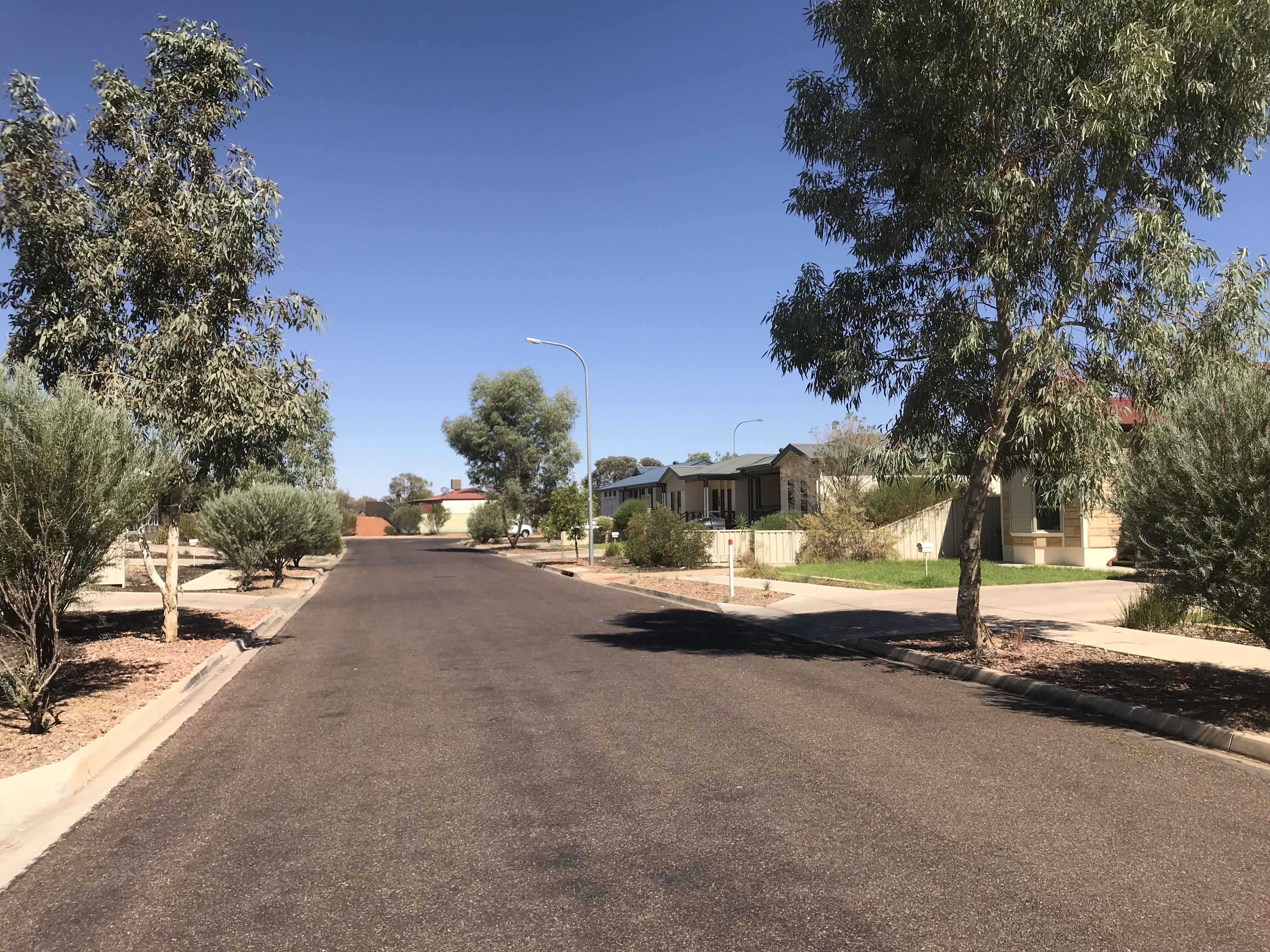 Street with houses
