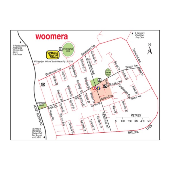 Woomera Map Woomera